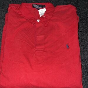 Polo Ralph Lauren long sleeve polo with dressy collar. XXL. NWT.